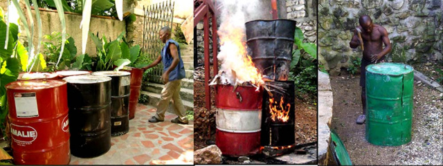 The making of Haitian Steel Drum Metal Art from recycled steel drums
